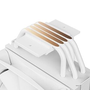 NZXT T120 CPU Air Cooler - RC-TN120-W1 - Conductive Copper Pipes - Fluid Dynamic Bearings - AMD and Intel Compatibility - White - Image 3