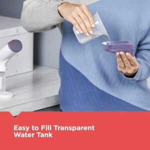 BLACK+DECKER Compact Handheld Steamer, HGS012P, 25-Second Heat Up, 1000 Watts, Removes Wrinkles from Fabrics, Clothing and Upholstery - Image 8