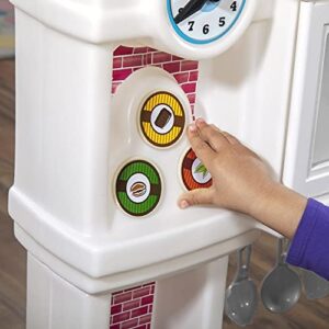 Step2 Great Gourmet Kids Kitchen Playset, Indoor/Outdoor Kitchenette, Interactive Play with Lights and Sounds, Made of Durable Plastic, Includes 33 Piece Toy Accessories, Toddlers 3+ Years Old, Pink - Image 6