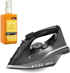 Xabitat Professional 1500W Steam Iron for Clothes with Even Heat Distribution, Ceramic Soleplate, Adjustable & Vertical Steam with Controlle, Self-Cleaning, Anti Drip, Thermal Protection Technology