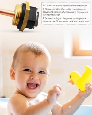 HE 55220 Water Heater Element, Fit for Eco Smart ECO POU 6 ECO 8 ECO 11 Tankless Electric Water Heater, Water Heating Element 5.5KW 220V or 6KW 240V, Screw-in 2Packs - Image 6