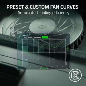 Razer Laptop Cooling Pad: Adaptive Smart - Intelligent Fan Control - Airtight Pressure Chamber - Fits Most Laptops & Macbooks 14” to 18" - Preset & Custom Fan Curves - 3 Port USB Type A - Chroma RGB - Image 5