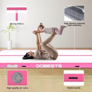 DOBESTS Air Mat Tumble Track, Inflatable Gymnastics Tumbling Mat 6.6ft/10ft/13ft/16ft/20ft, Training Mat with Electric Air Pump for Home/Gym Use - Image 3