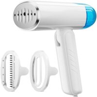 TYY Travel Steamer for Clothes with Dual Voltage 100-240V, Foldable Clothes Steamer Fabric Wrinkle Remover, Portable Handheld Garment Steamer and Steam Iron 2-in-1 for Worldwide Traveling