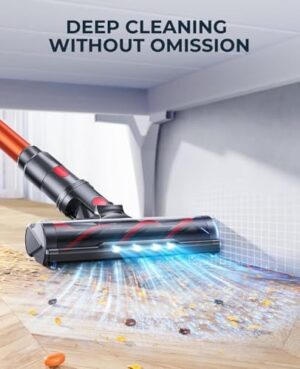 LaresarSSR Cordless Vacuum Cleaner, 450W/38000pa Stick Vacuum Cleaner with Touch Screen, Max 55 Mins Runtime, Handheld Vacuum Cleaner for Home - Image 7