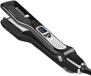 Steam Flat Iron Hair Straightener - Professional Hair Straightening Irons for Smooth and Frizz-Free Results (Black) - Image 8