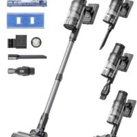 Proscenic Vacuum Cleaners,P11 Mopping Wet Dry Cordless Vacuum and Mop Combo All in one,High Suction Lightweight Stick Vacuum with LED Display,Long Runtime Ease of use Vacuum for Pet Hair(Grey)