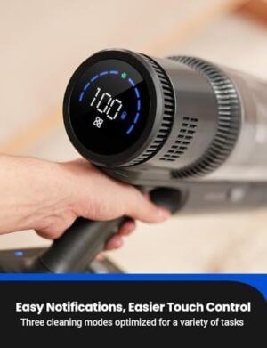 Proscenic Vacuum Cleaners,P11 Mopping Wet Dry Cordless Vacuum and Mop Combo All in one,High Suction Lightweight Stick Vacuum with LED Display,Long Runtime Ease of use Vacuum for Pet Hair(Grey) - Image 7