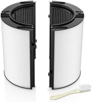 2-IN-1 Filter Replacement Filter for Dyson TP06 HP10 TP07 HP06 TP04 PH01 HP09 TP10 TP09 HP07 Air Purifier 360° Combi Glass Pure Cool Hot Humidify Fan, Upgrade 2-IN-1 HEPA + Carbon Filter, 1-Pack