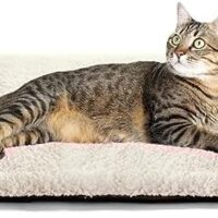 Self Warming Cat Bed Self Heating Cat Dog Mat 29.1 x 18.9 inch Extra Warm Thermal Pet Pad for Indoor Outdoor Pets with Removable Cover Non-Slip Bottom Washable Non Electric
