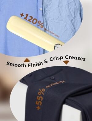 Travel Steam Iron, 180° Rotates to Clip, Hang, Flat Iron for Clothes, Curtains, 2025 LeakProof & Anti-Splash Tech, Fast De-Wrinkle, Crisp Crease, XL Tank, Easy Grip, Portable, Apt, Cruise, Dorm - Image 6