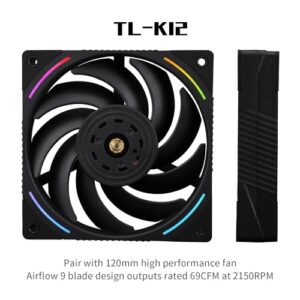 Thermalright Phantom Spirit 120 EVO CPU Air Cooler, 7 Heat Pipes CPU Cooler,Dual 120mm TL-K12 PWM Fans, AGHP 4.0 Technilogy, for AM4 /AM5/Intel 1851/1700/1150/1151/1200, PC Cooling - Image 4