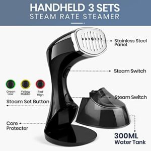 Steamer Iron for Clothes 1800W, Zorslesy Fast Heat Up Hand Clothing Garment Steamer, Portable Handheld Travel Fabric Steamer Plancha de Ropa a Vapor with 300ml Water Tank for Cleaning - Image 7