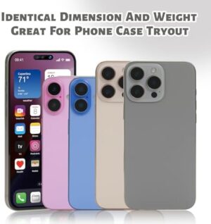 Dummy Fake Prop Phone Compatible with Phone 16 Pro max Non-Working Store Display Phones Kids Pretend Play Phone That Look Real (for 16 Pro Max Titanium Home Screen) - Image 2