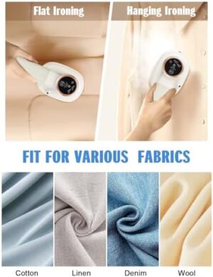 Travel Steamer for Clothes Mini Ironing Machine, 1000W Clothing Portable Iron Steamer Small Size, Effortless Wrinkle Clothes Steam Removal for Home and Travel Use, 110V - Image 6