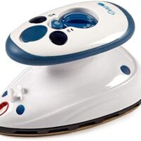 Dritz Mighty Steam Iron Portable Mini Iron White/Blue
