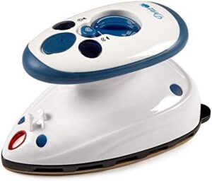 Dritz Mighty Steam Iron Portable Mini Iron White/Blue