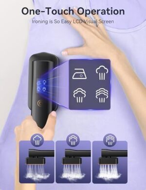 Steamer for Clothes,Sundu Portable Travel Steamer＆Iron 2 In 1,15s Fast Heat-up,100ml Water Tank, Gloves,20 Minutes of Continuous Ironing for Travel and Home（Grey) - Image 4