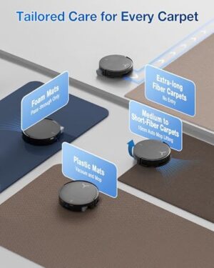 ECOVACS DEEBOT T80 Omni Robot Vacuum and Mop, 18,000Pa Suction, OZMO™ Roller Real-Time Mop Washing, Self-Emptying, Hot Air Drying, AI Navigation, Anti-Tangle Brush, for Pets, Carpets & Hard Floors - Image 7