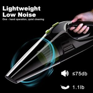 Car Wired Vacuum Cleaner, 12V Portable Vacuum with Strong Suction, 3 Attachments for Cleaning Seats, Floor Mats, and Crevices, Compact Design for Home and Car Use.365 Day Trial - Image 5