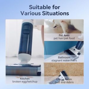 W10 16KPA Cordless Wet Dry Vacuum Cleaner with Self Cleaning, Vacuum and Mop, Long Runtime Wet Dry Vacuum Mop All in One with Edge to Edge Cleaning for Hard Floor, Carpets, 8.8 lbs - Image 4