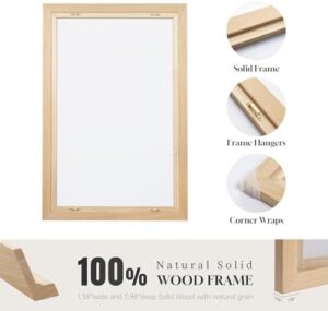 Large Framed Black and White Neutral Abstract Wall Art for Living Room, 3 Piece Canvas Prints Paintings Artwork for Walls, Modern Minimalist Abstract Pictures for Hallway Office Wall Decor 24x36 In - Image 6