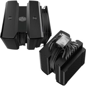 Cooler Master MasterAir MA824 Stealth Dual Tower CPU Air Cooler, 8 Heat Pipes, Dual Mobius 120|130mm Fans, Nickel-Plated Copper Base, Brackets AMD Ryzen AM5/AM4, Intel LGA 1851/1700/1200 Brackets - Image 14