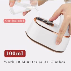 Mini Steam Iron for Clothes, Travel Steamer for Clothes Portable Steamer Travel Iron, Micro Steam Iron Mini Handheld Steamer Support Dry And Wet Ironing for Home Travel (White), RTOOJK00 - Image 4