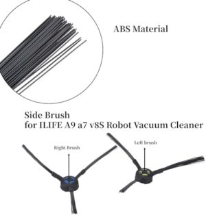 AUNMAS 2PCS Side Brush Accessory for ILIFE a7 v8S Robot Vacuum Cleaner Replacement Vacuum Attachments Floor Care Tools - Image 3