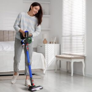 Cordless Vacuum Cleaner, Stick Vacuum with Powerful Suction, 45Mins Runtime Vacuum Cleaners for Home with Touch Screen, Anti-tangle and 1.5L Dust Cup, Vacuum Cleaners for Pet Hair/Carpets/Hard Floors - Image 7
