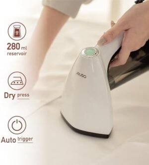 Osner Handheld Garment Steamer for clothes, 1450W Quick Heat Auto-trigger, Compact Travel Steamer, Clothes Steamer, Fabric Wrinkle Remover with Lint Brush Steam Nozzle (Black) - Image 3