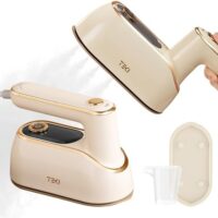 Travel Steamer for Clothes Portable Rotary Garment Iron 1200W Small Travel Steam Iron for Home, Dorm, College, 150ml Water Tank, Foldable Wrinkle Remover