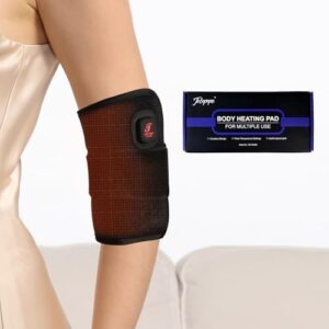 Elbow Heating Pad, Cordless Elbow Brace, Small Heating Pads for Legs, Arms Pain Relief, 3 Heating Levels, 3000mAh, 30 Minutes Auto-Off, Gifts for Girls, Women, Men(Black)