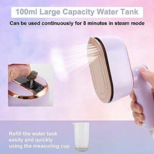 Travel Steamer Iron for Clothes, 1000W Handheld Portable Steamer, 10s Fast Heating Up 180° Rotary Small Size Garment Steamer Iron, Mini Steam Iron for Home, Dorm, Travel Essentials - Image 5