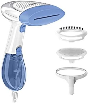 Conair Handheld Garment Steamer for Clothes, ExtremeSteam 1200W, Portable Handheld Design,White/Blue