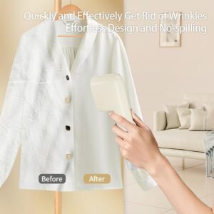 Travel Steamer for Clothes Portable Mini, Hand Held Steamer, Small Steam Iron for Clothes, 15s Fast Heat-up, Handheld Clothing Steam 800W for Garments, Fabric Wrinkle Remover for Home Travel, 120V - Image 5