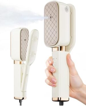 Travel Steamer for Clothes, 15S Heat Up1000W Portable Steamer,Steam & Iron & Press 3 in 1,Deep Wrinkle Removal, Heat-protective Gloves & Storage Bag,180° Flip Handle Design for Travel & Home