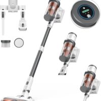 Cordless Vacuum Cleaner, 40Kpa Vacuum Cleaners for Home, Max 50 Mins Runtime, Anti-Tangled Stick Vacuum, Lightweight Vacuum for Carpet, Hard Floor