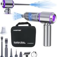 Vacuum/Air Duster 80,000RPM Super Power Mini Car Vacuum Cleaner 4-in-1 air Blower Gun Air Duster & Air Blower & Pump Hand Electric air Duster Handheld dust Blower Blower Cordless (Purple)