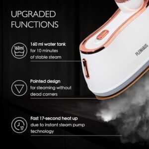 Professional Garment Steamer for Clothes 2 in 1, High Steam Volume 20g/min for Powerful Wrinkle Removal, Leak Proof, 120v, 1000w - Image 4