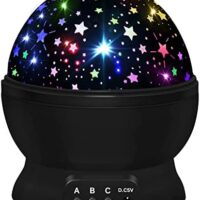 Night Light for Kids,Boys Toys for 3 4 5 6 7 8 Year Old Boys,Star Projector 360 Degree Rotation - 4 LED Bulbs 16 Light Color Changing with USB Cable,Lamp Ceiling Lights for Kids Bedroom