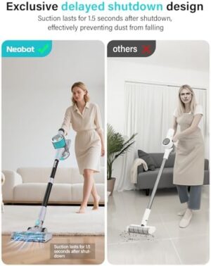 8-in-1 Cordless Stick Vacuum Cleaner, Lightweight, 40-Minute Runtime, Powerful Suction, Anti-Tangle for Pet Hair, Great for Hardwood Floors, Short-Pile Carpets, Stairs, Sofa, Gaps, and More - Image 4