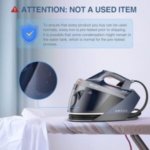 Sundu Pro Steam Station with Ceramic Soleplate, 1800W Steam Station Iron for Clothes with 1.5L Removable Water Tank, Iron Lock for Easy Carry, Auto ShutOff, Self Cleaning, Clothing Steam Iron for Home - Image 9