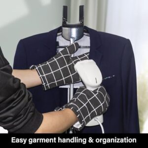 Clothes Steamer Stand With 1 Pair Ironing Gloves,Steamer Rack For Clothes,Steam Iron Stand,Garment Steamer Rack - Image 5