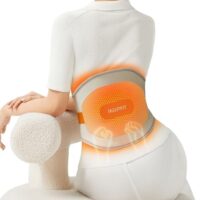 Cordless Heating Pad for Back Pain Relief: MAXwarm 3.0[2025 Upgraded], IKEEPFIT Electric Heat Pad with Massager for Period Cramps, Extra Large 65", 8000mAh Battery, Gift for Women Men (Beige)