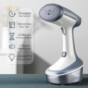 YIKA Steamer for Clothes, 2 Modes Steam Iron Garment & Fabric Wrinkle Remover, 30-Second Fast Heat Up, 300ml Detachable Water Tank, 25 Minutes Continuous Steam for Home, Office and Travel - Image 2