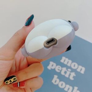 Cute Duck & Shark Case for Airpod 2nd 1st Generation Case, Funny 3D Cartoon Kawaii Cool Airpods Cover Skin with Cleaning Kit & Keychain for Apple Air pod Gen 2 & 1 Boys Girls Kids Teen, Bag Duck+Shark - Image 6