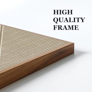 QICIFA Neutral Modern Line Framed Canvas Wall Art Set of 3, 16"x24" Large Abstract Art Wall Decor for Living Room, Beige and Black Boho Art Print for Bedroom Office - Image 7