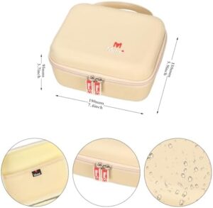 Mchoi Hard Storage Case Fits for Tenhitoys Travel Steamer Iron Electric Steam Ironing Machine for Clothes (Beige) - Image 8