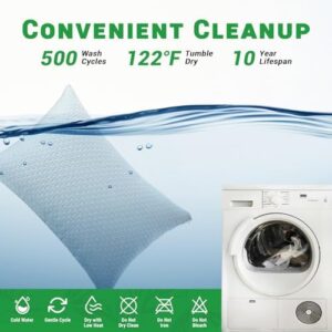 Gogreen Cooling 3D Air Waterproof Pillow Protector, Breathable Pillow Cover, Cooling Pillow Case Protector with Zipper, Super Soft Pillow Case Cover with Zipper (2 Packs, Standard 20"x26", White) - Image 6